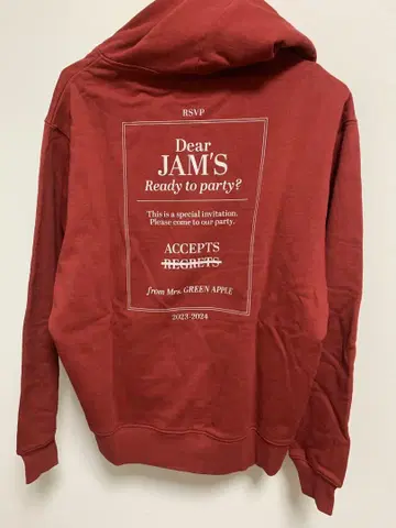미세스 Mrs. GREEN APPLE STORE 빨간색 후드티