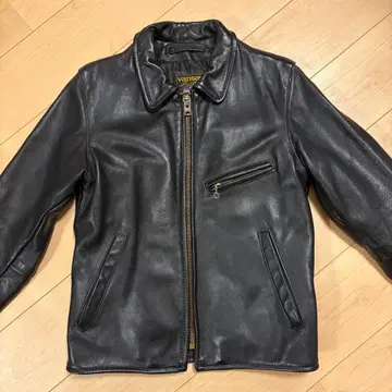 vanson 가죽 싱글 라이더 자켓 36