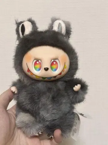 러브부 토끼 후드 부착 봉제 인형 labub