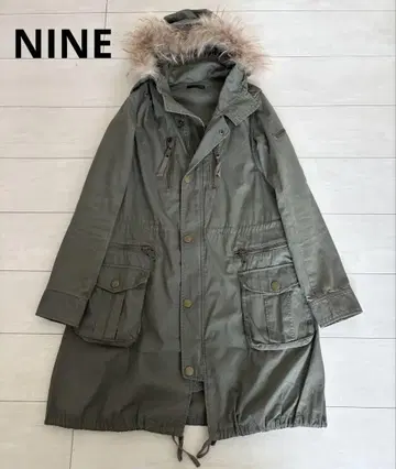 나인 NINE 밀리터리 모즈 코트 카키