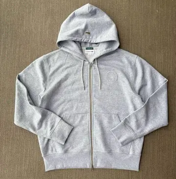 [ 미사용 새상품 ] LACOSTE 풀 집업 후드티 더블 지퍼 그레이