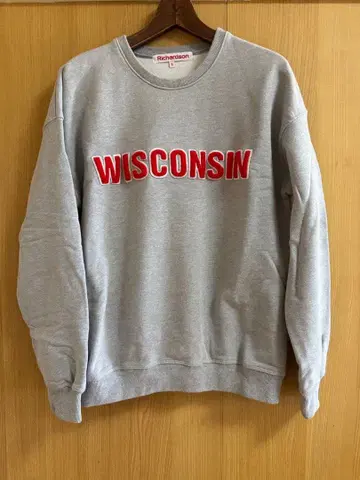 Richardson WISCONSIN 그레이 맨투맨 L 미국제