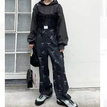 ALLEYTOKYO A lley by w closet 블랙 리본 살로펫