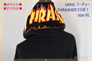 VANS [ THRASHER ] 콜라보 후드티 size XL