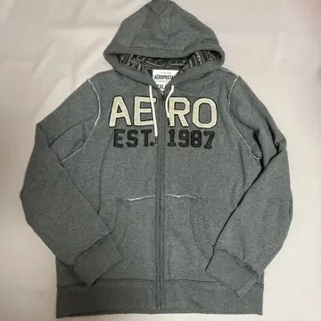 안쪽이 니트인 AEROPOSTALE 그레이 XXL 후드티