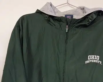 해외 구제 의류 OHIO UNIVERSITY 후드 부착 후드티 다크 그린