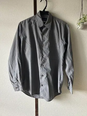BEAMS 그레이 긴팔 셔츠