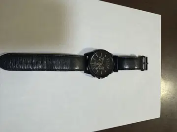 천연 가죽 Armani Exchange 손목시계