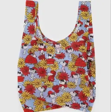 BAGGU 스누피 에코백 꽃무늬