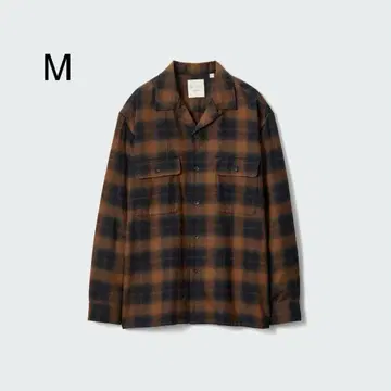 유니클로 JW ANDERSON 브러쉬드 코튼 오버 사이즈 셔츠 M
