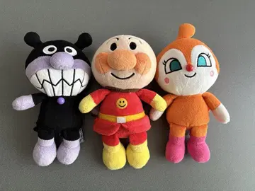호빵맨 세균맨 짤랑이 봉제 인형 세트