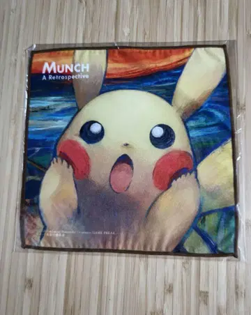 피카츄 뭉크전 극세사 타월 MUNCH