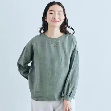나카가와 마사시치 상점 린넨 T셔츠 긴팔