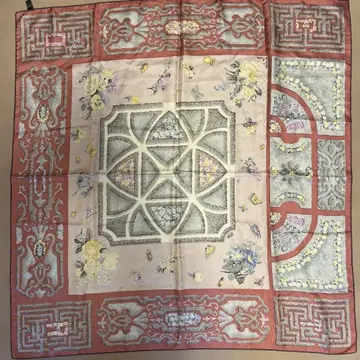 에트로 꽃무늬 기하학 패턴 스카프 약 90cm x 90cm
