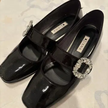 D'LANA 블랙 스퀘어토 펌프스