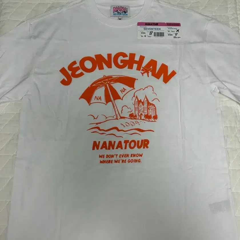 Seventeen Jeonghan Nana Tour T-shirt M Italy version | Bunjang Global