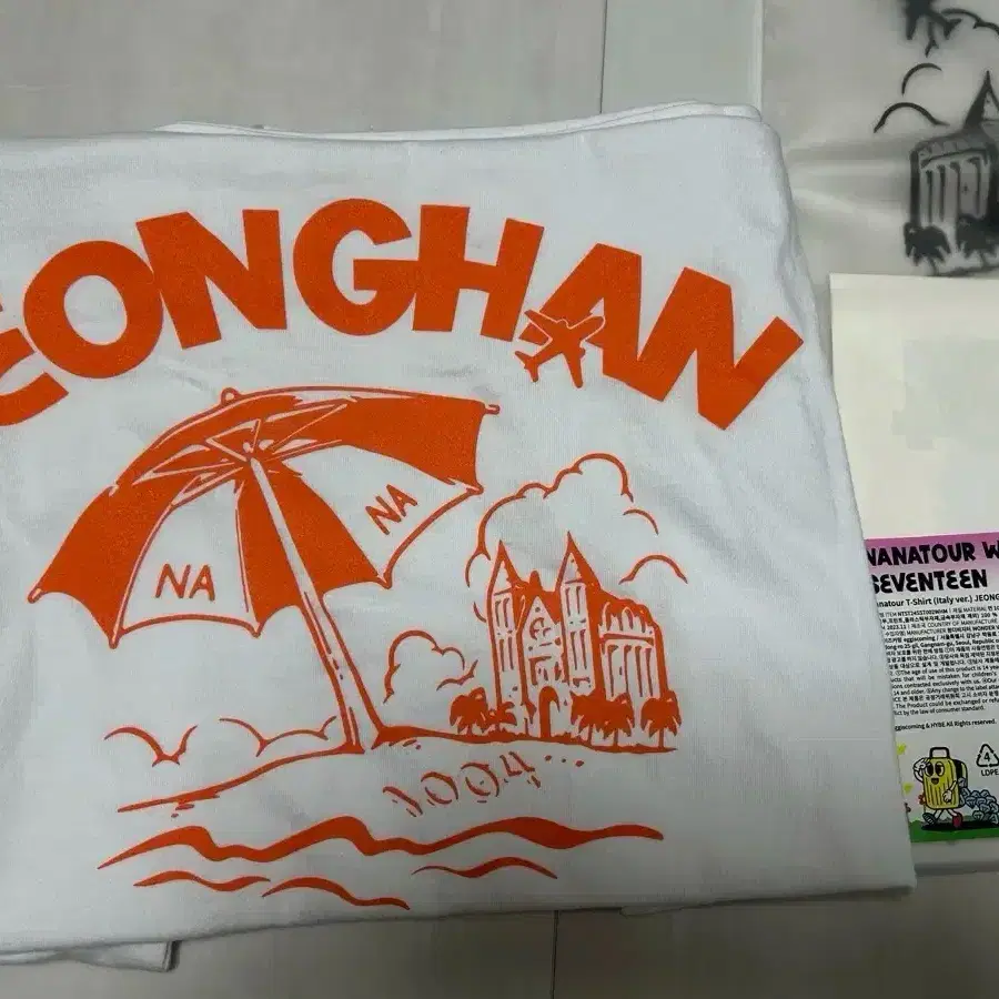Seventeen Jeonghan Nana Tour T-shirt M Italy version | Bunjang Global