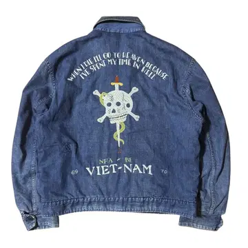 희귀 Sears 60s 수베니어 데님 워크 자켓 안감 담요