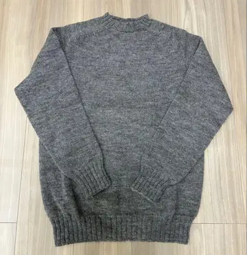 아나토미카 anatomica 2ply 무염색 셰틀랜드 스웨터 그레이