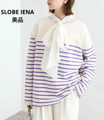 [새상품급] SLOBE IENA 베이직 보더 풀오버