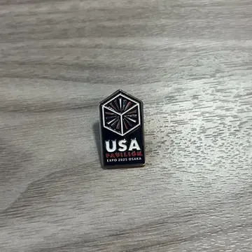 간사이 오사카 만박 USA 파빌리온 핀 배지