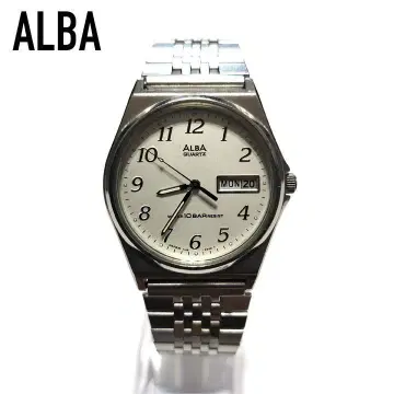 ALBA 알바 빈티지 쿼츠 손목시계 데이데이트