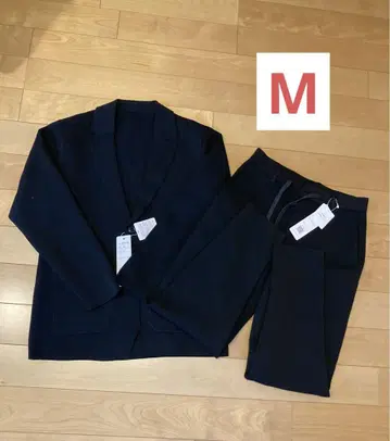 M 사이즈 새상품 미사용 파자마 수트 밀라노 리브 자켓 셋업 블랙