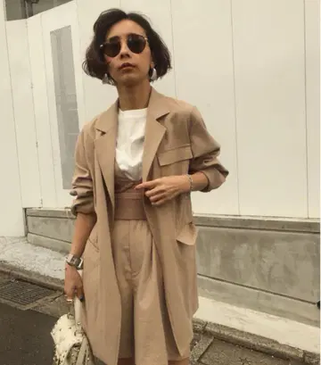 AMERI LITTLE LINEN OVER JACKET 2019ss