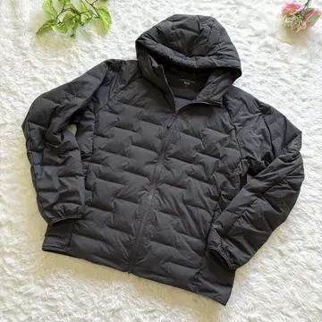 유니클로 퍼프 테크 다운 자켓 XL 그레이