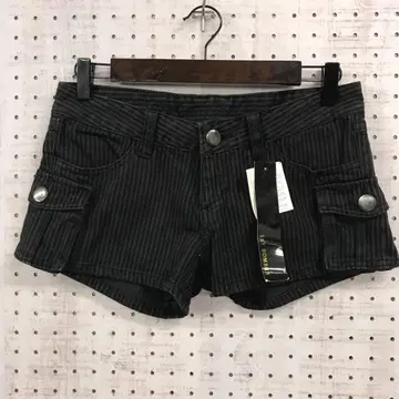 인디 시리즈 밀리터리 락갸루 스트라이프 숏팬츠