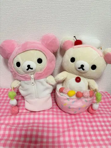 리락쿠마 찻집 코리락쿠마 봉제 인형 2개 세트