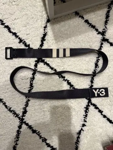 Y-3 스트라이프 벨트