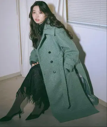 Ezick 멀티 유즈 딥 슬릿 롱 코트