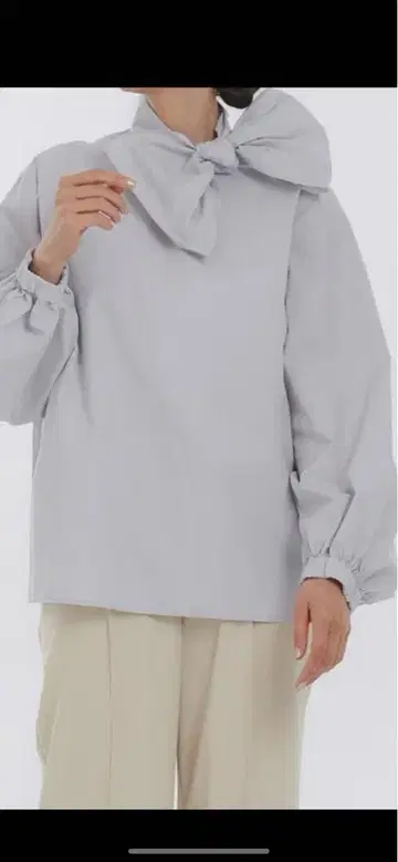yori 빅 리본 블라우스