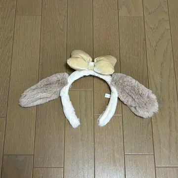유니버셜 스누피 벨 머리띠 베이지 브라운