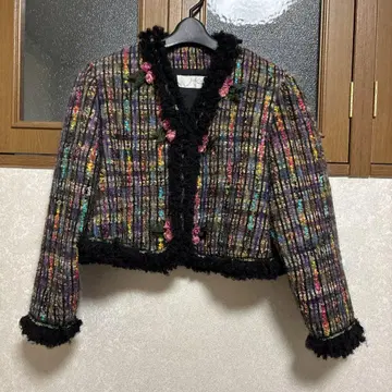 노카라 트위드 자켓 다색