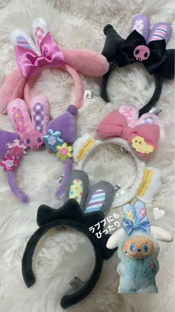 산리오 미니 머리띠 러브브 의상 마이멜로디 쿠로미 코기뮨 바츠마루