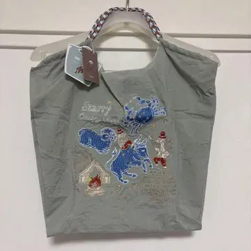 에코백 토트백 자수 COTORI 별자리 별 달 기린 Otter