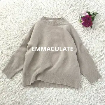 EMMACULATE 에마큐레이트 캐시미어 블렌드 크루넥 니트