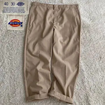 새상품급/80s/W40 디키즈 치비택 USA제 치노 팬츠 초와이드 베이지