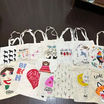 플라잉 타이거 에코백 세트 15개 묶음 판매
