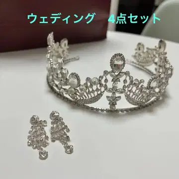 웨딩 티아라 귀찌 그로브 베일