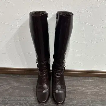 브라운 롱 부츠
