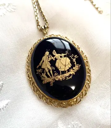 프랑스 LIMOGES CASTEL 리모주 골드 체인 목걸이