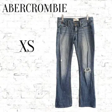 [ 아베크롬비 앤 피치 ] 스트레이트 데미지 데님 XS