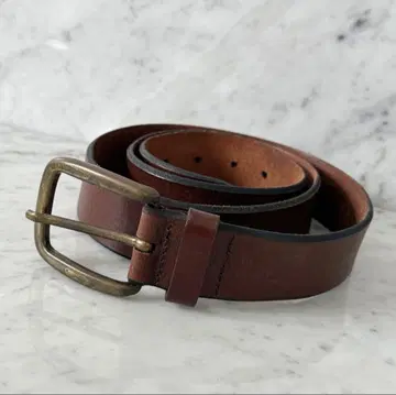 이탈리아제 L.L.Bean 벨트 천연 가죽 두꺼운 가죽