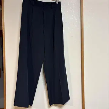 새상품 grove [세탁 가능] 유연한 스트레치 와이드 팬츠