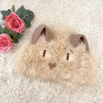 CA4LA 고양이 모티브 니트 모자 캣 캡 퍼 펄