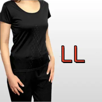 [ 가을 세일 ] 새상품 여성용 LL 리라이브 셔츠 이너 흡한속건 블랙