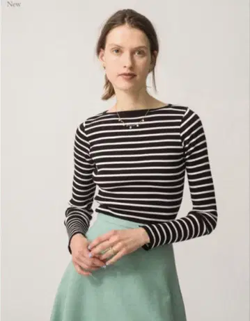 AURALEE for Ron Herman 기가 보트넥 풀오버